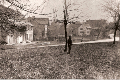 Blick  über die Forchstrasse zur Unterhub, um 1910