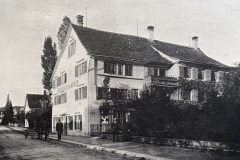 Seestrasse mit Restaurant Anker um 1900, abgebrochen 1977