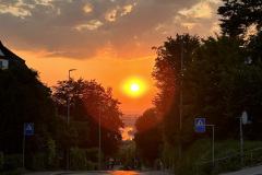 Sonnenuntergang an der Bergstrasse